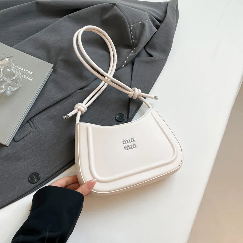 Korean style fashion niche women's crescent bag 2025 autumn new handbag, high-end multifunctional crossbody bag shoulder bag