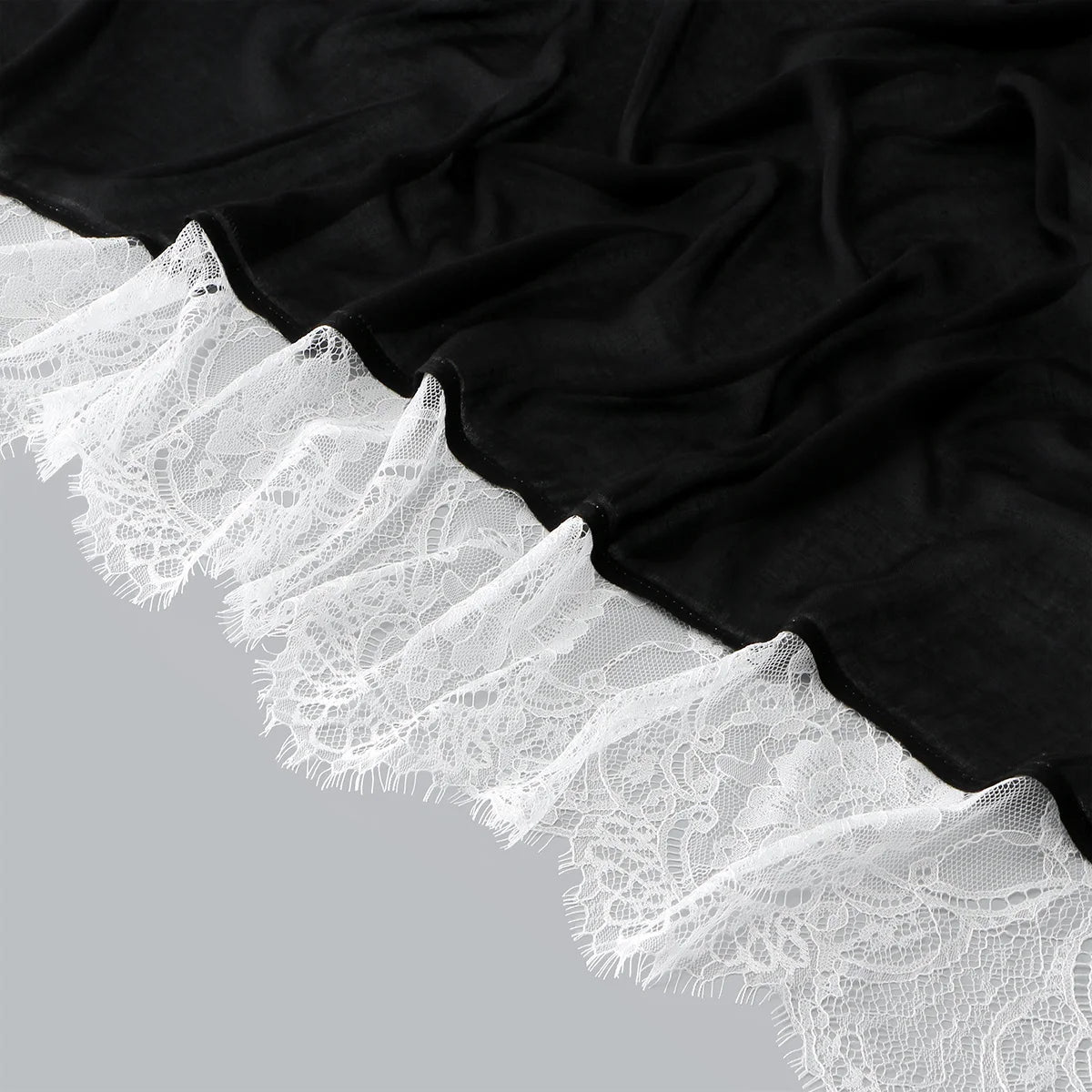 Fashion Lace Rayon Cotton Modal Hijab Shawls For Muslim Womens Headscarf Scarf Headwraps Veil Islamic Headband Ramadan Turban